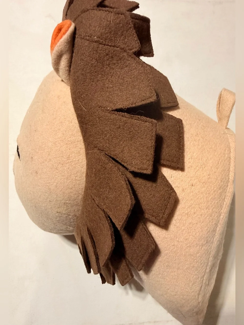 Target Pillowfort Plush Lion Wall Head 16” in Beige, Brown & Orange
